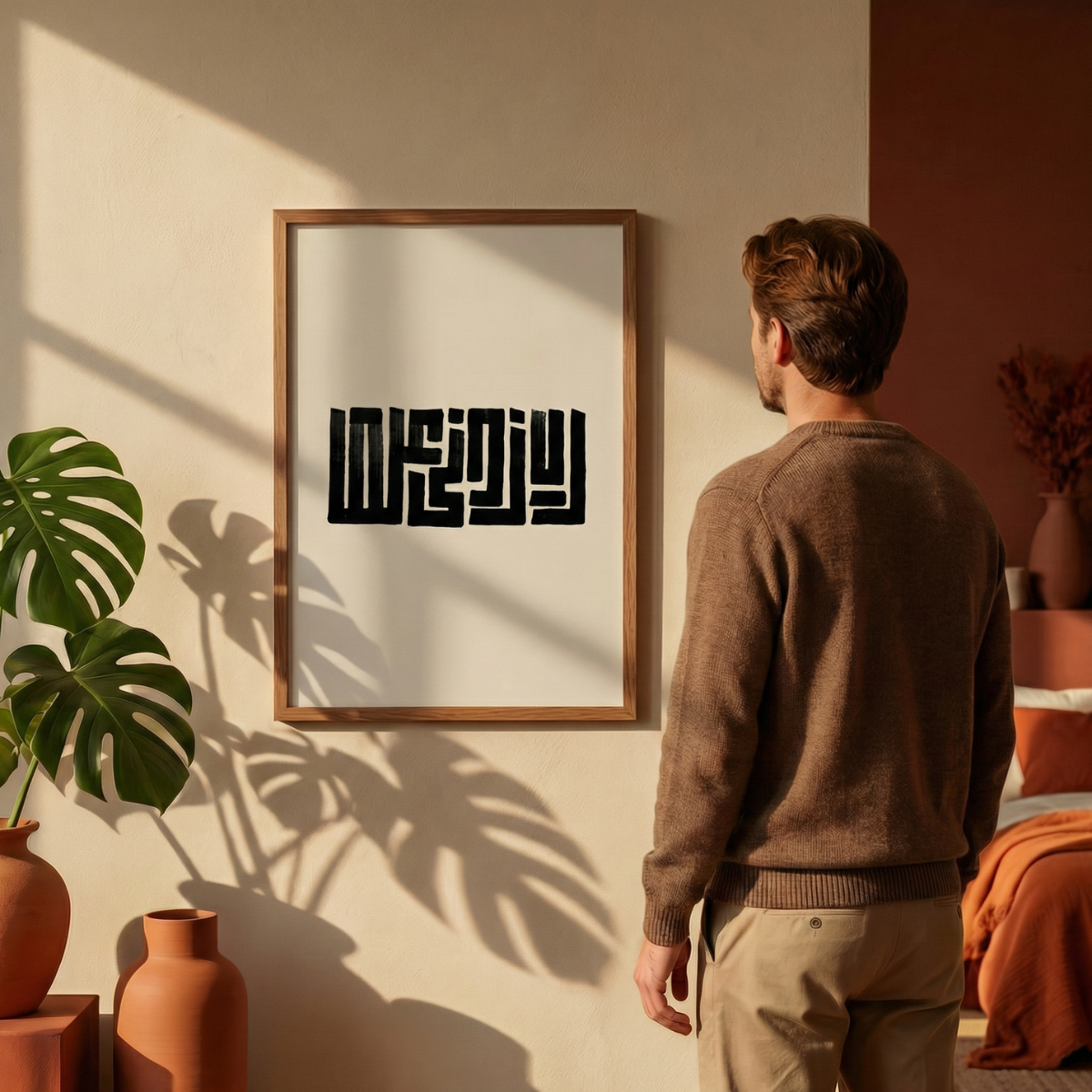 "Rabbi Zidni Ilma" Kufi Poster Tablo