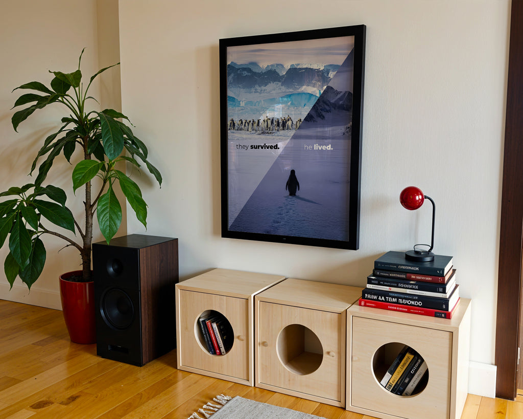 "He Lived" Penguen Poster Tablo