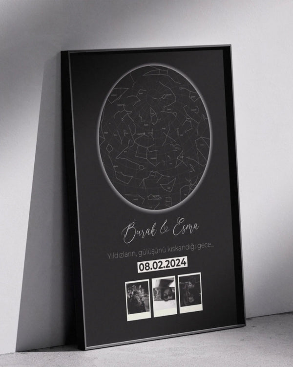 Yıldız Haritası Poster Tablo