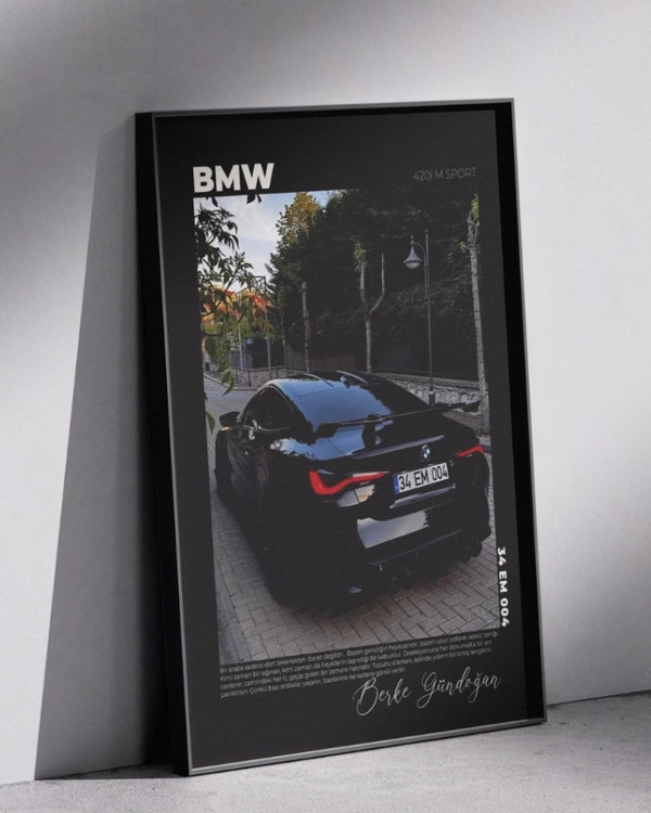 Araca Özel Poster Tablo