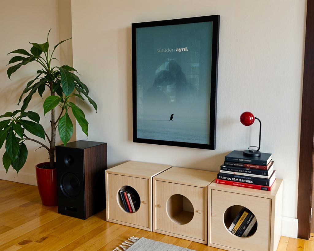 "Sürüden Ayrıl" Penguen Poster Tablo